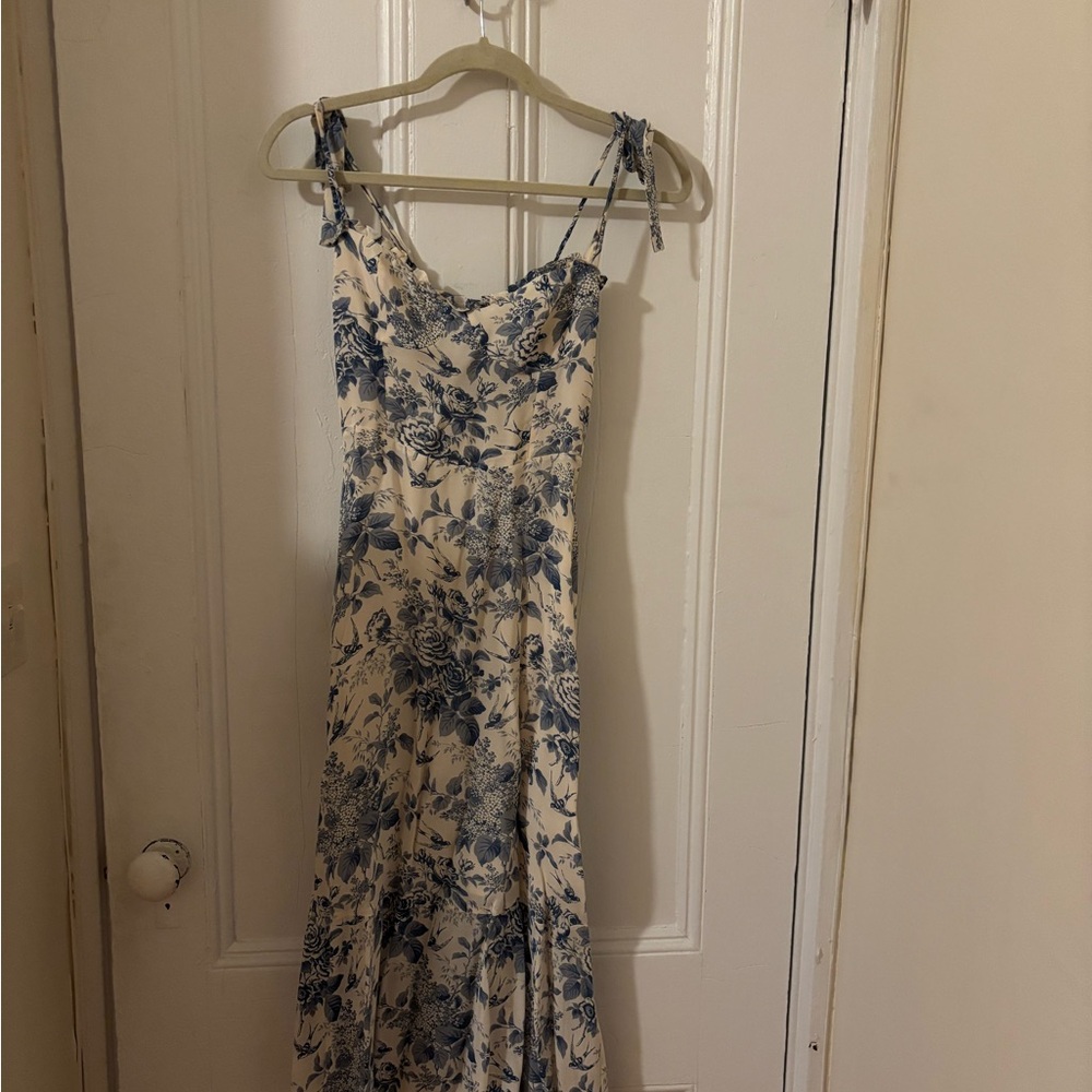Reformation Blue Floral Maxi Dress